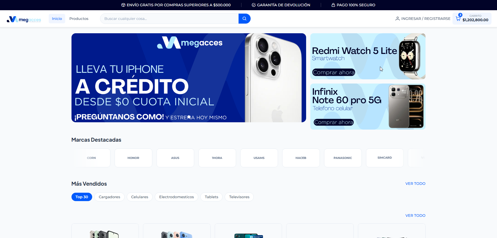 Megacces — Tienda Virtual
