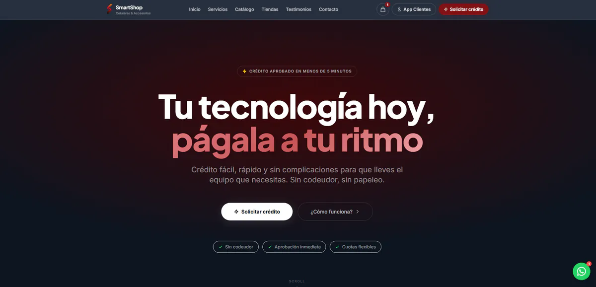 SmartShop — Crédito Express de Tecnología